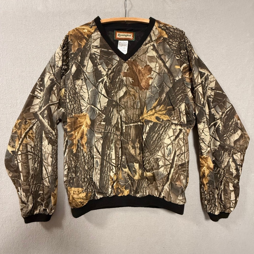 Remington Lightweight RealTree Hardwood Camo Pullover Jacket Men Size M